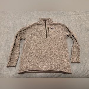 Patagonia quarter zip fleece, gray, XXL